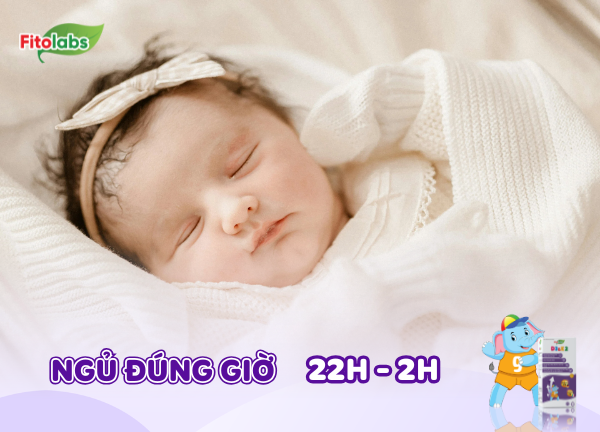 cho trẻ ngủ đúng giờ