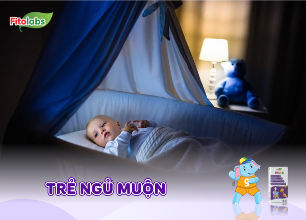 trẻ ngủ muộn, ngủ không sâu gây còi xương, chậm lớn