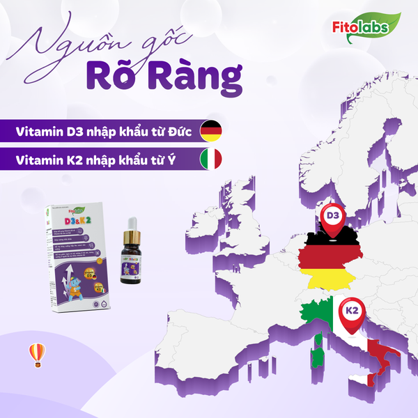 fitolabs D3&K2 thành phần an toàn