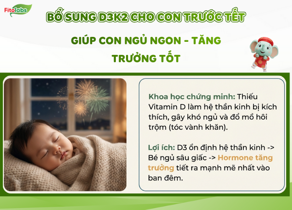 bổ sung d3k2 cho con trước tết, con ngủ ngon-tăng trưởng tốt