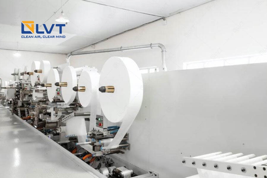 Spark Detection cho khu vực máy xả cuộn giấy phát sinh bụi