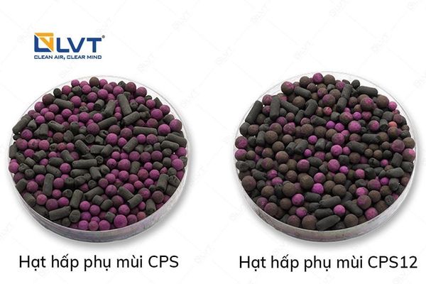 Hạt hấp phụ mùi CPS và CPS12 khi xử lý mùi công nghiệp