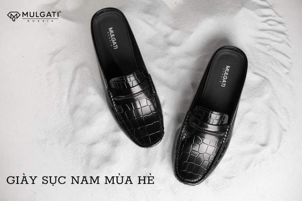 Giày sục nam mùa hè thoáng mát và lịch sự