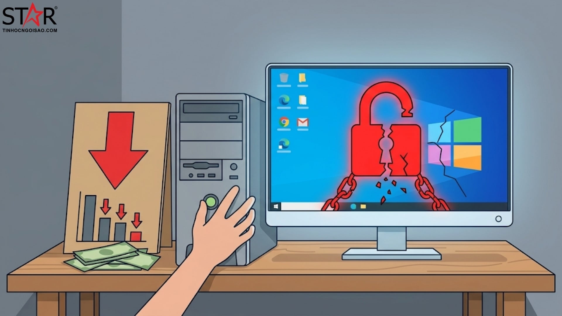 nhiều bộ PC giá rẻ bất thường thường đi kèm Win lậu