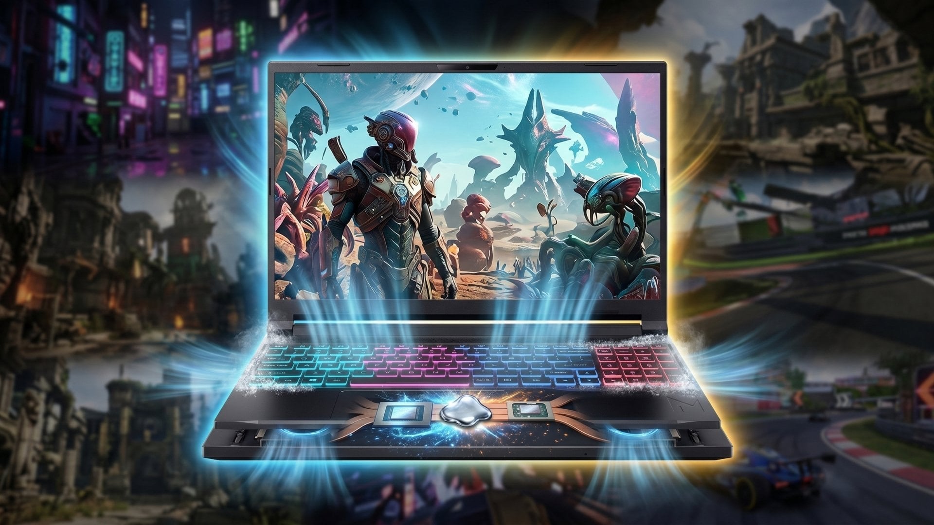 Acer Nitro ProPanel 16S trang bị keo tản nhiệt kim loại lỏng, giúp truyền nhiệt nhanh hơn và giữ nhiệt độ ổn định