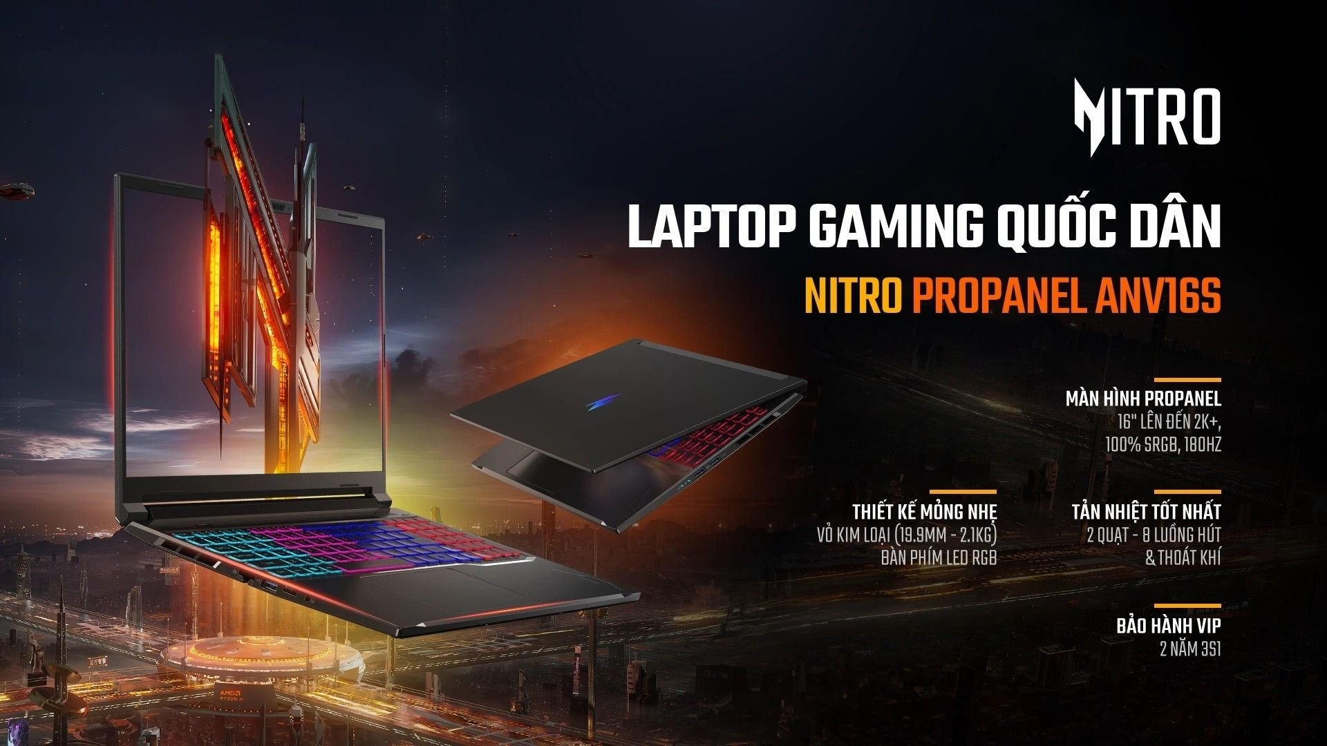 Acer Nitro ProPanel - trải nghiệm cân bằng nhất trong tầm giá