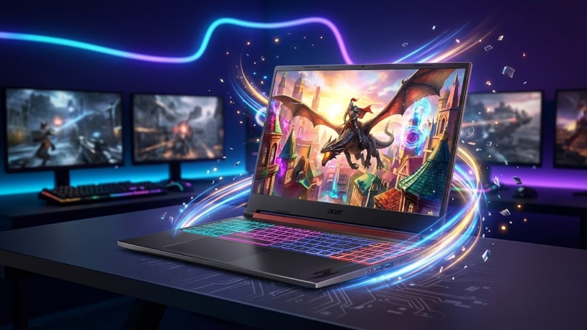 Màn hình Acer Nitro ProPanel 16S được trang bị độ phủ màu 100% sRGB
