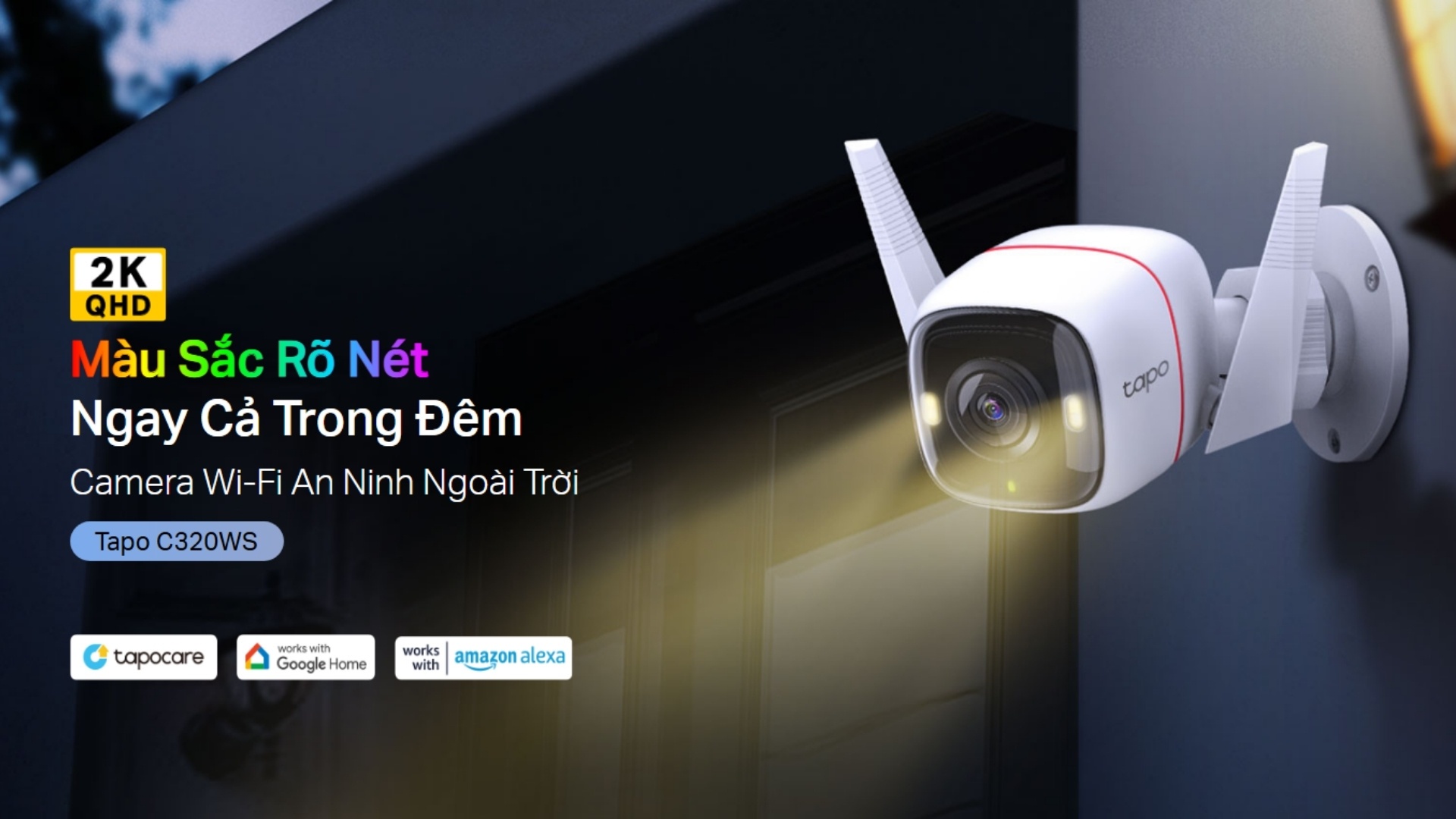 Camera WiFi Ngoài Trời 4MP TP-Link Tapo C320WS - Starlight Night