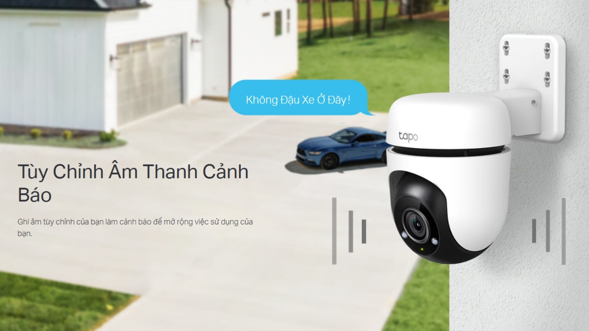 Camera WiFi Ngoài Trời 4MP Imou Bullet 2C IPC-F42P - Ghi âm cảnh báo