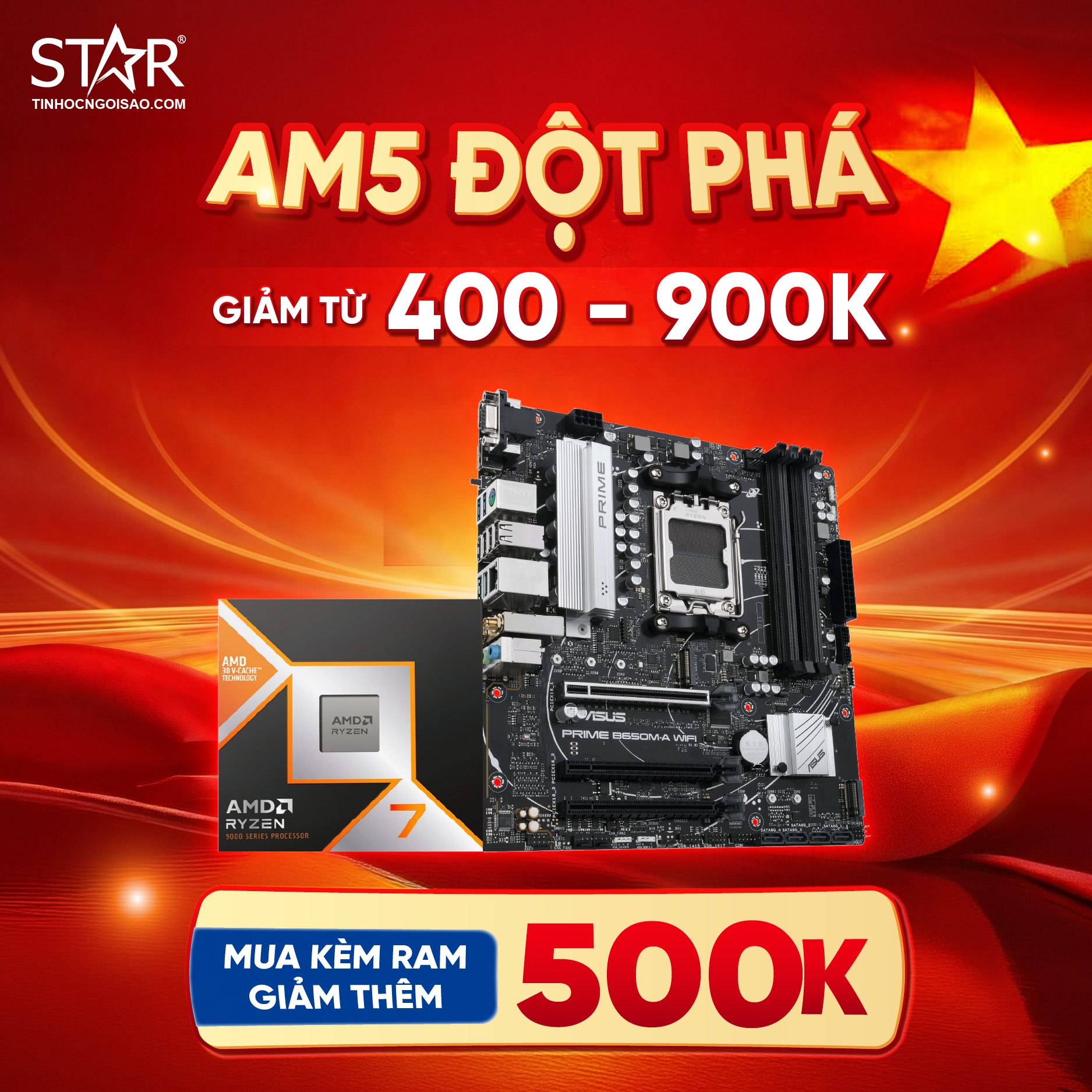 AM5 - hiệu năng đột phá, ưu đãi mạnh