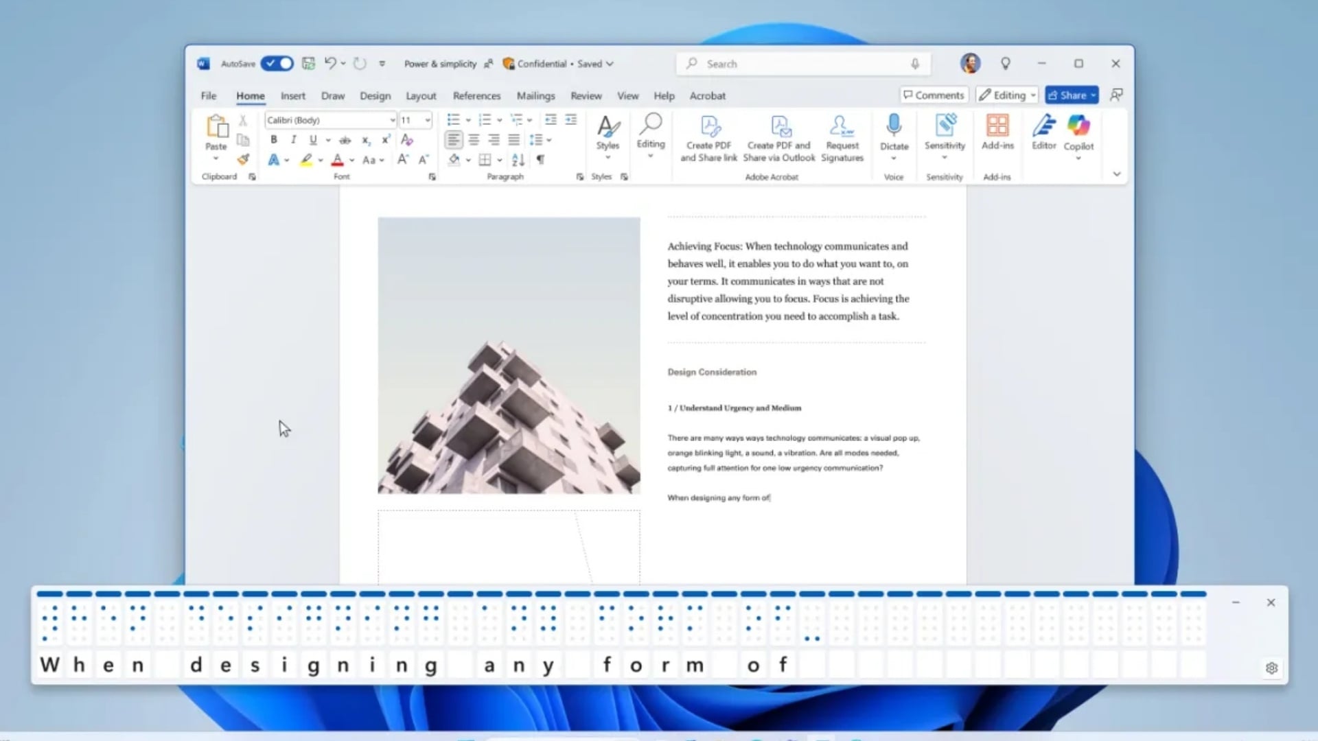 trình xem chữ nổi Braille trên hệ điều hành Windows 11