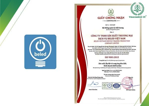 Giấy chứng nhận ISO 9001 cấp cho khách hàng