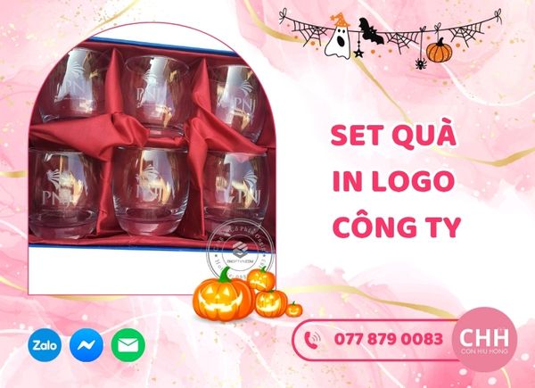 set quà in logo công ty