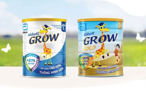 Sữa bột Abbot Grow giàu canxi cho trẻ