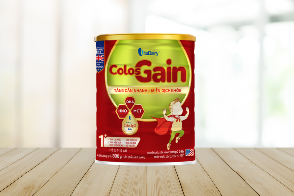 Sữa cho trẻ 2 tuổi tăng cân - Sữa Colos Gain