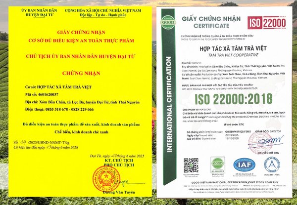 Chứng nhận vệ sinh an toàn sản phẩm