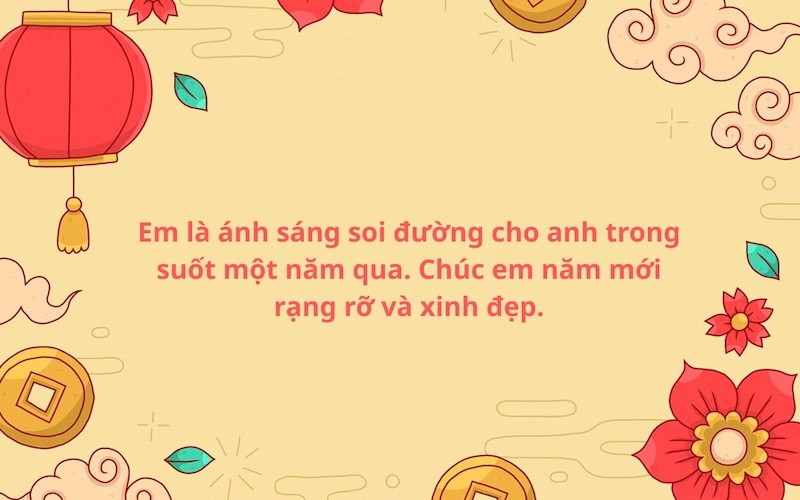 Lời chúc năm mới dành cho người yêu ở xa giúp gắn kết tình cảm