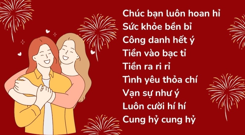 Những bài thơ chúc tết bạn bè hóm hỉnh và dễ nhớ