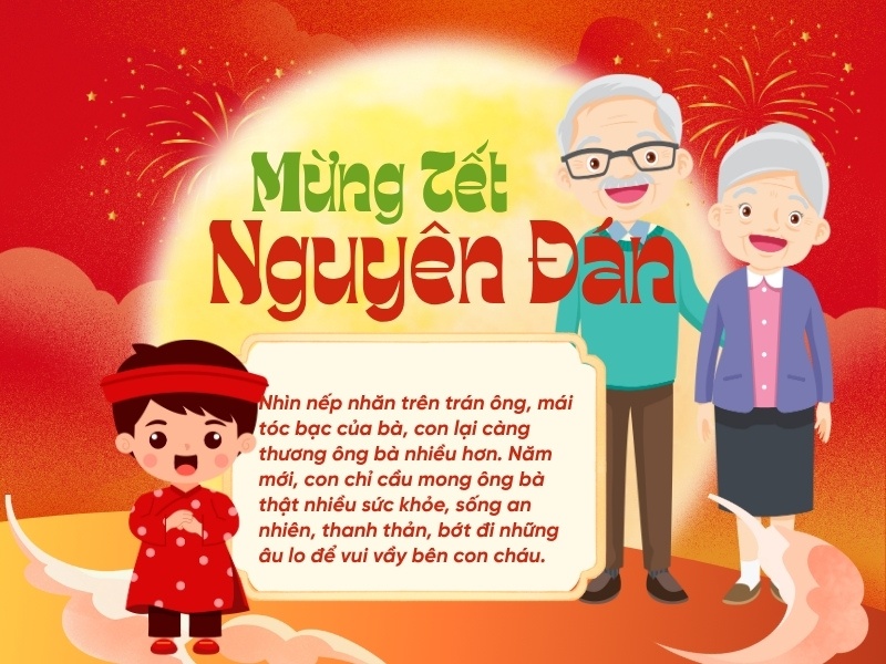 Bí quyết dạy trẻ nhỏ chúc tết ông bà một cách tự nhiên và lễ phép