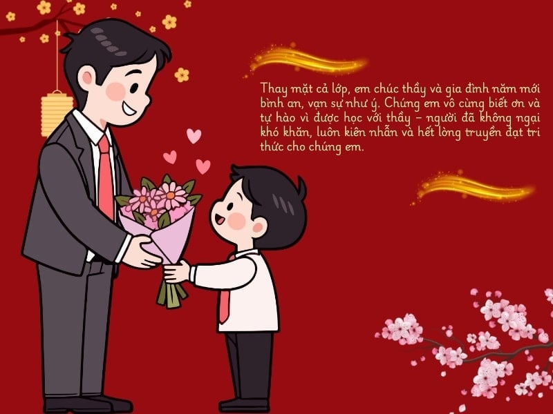 Lời chúc dành cho thầy giáo chủ nhiệm