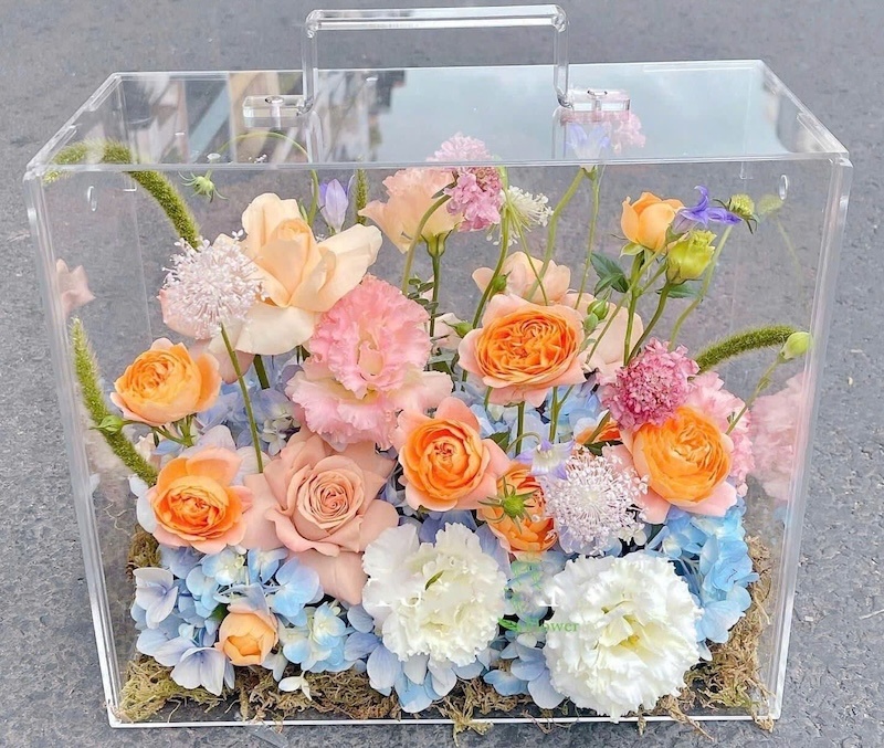 Hộp Hoa Mica Lightly - HMC06