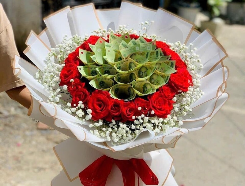 Bó Hoa Tiền 20 tờ x 100k - BT41