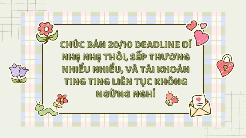 Tổng hợp những lời chúc 20/10 hài hước và 