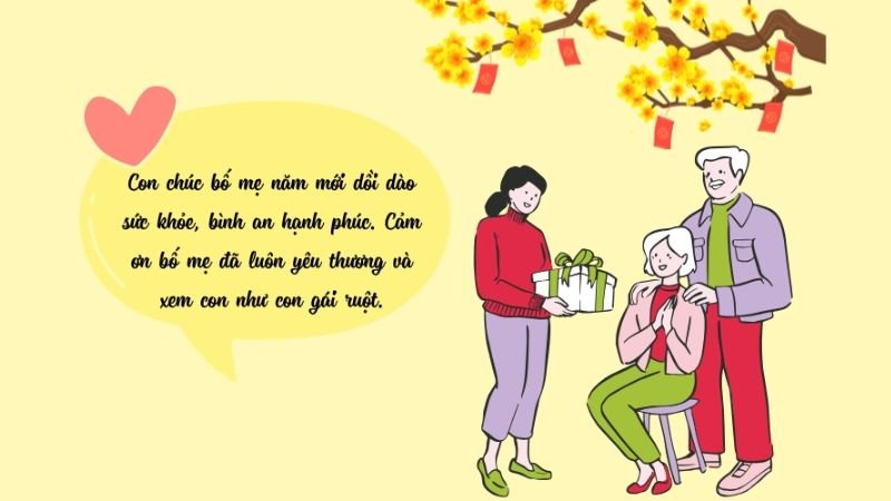 Những lời chúc Tết mẹ chồng tình cảm và khéo léo nhất