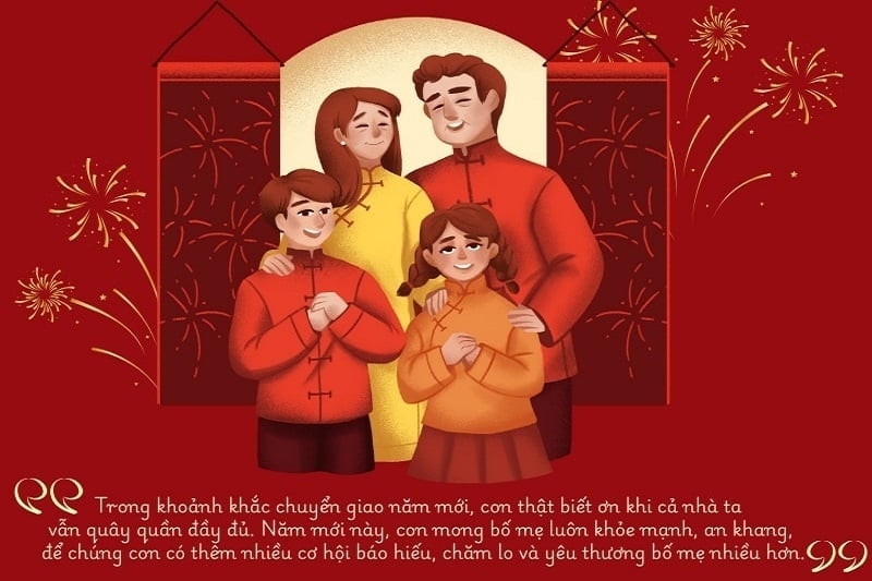 Lời chúc hạnh phúc và vạn sự như ý dành cho cha mẹ
