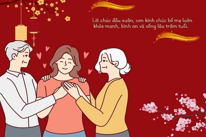 Những lời chúc sức khỏe và bình an cho bố mẹ dịp đầu năm