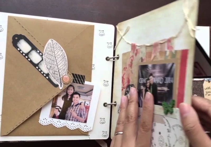 Thiệp 20/10 handmade với ảnh của người nhận