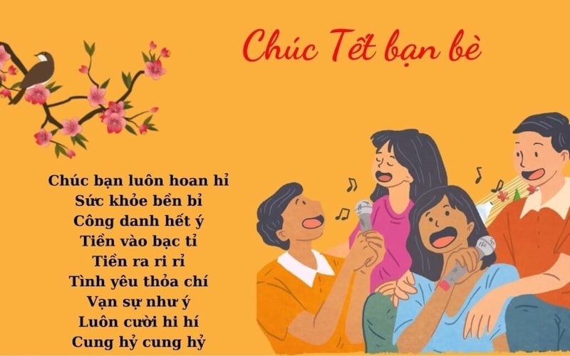 Bài thơ chúc tết bạn bè hài hước và độc đáo nhất