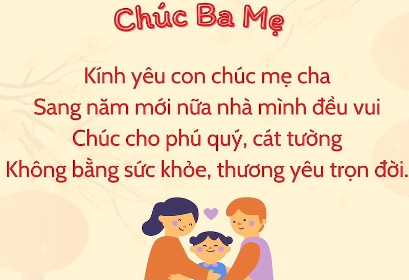 Bài thơ chúc tết ngắn gọn cho bé mầm non