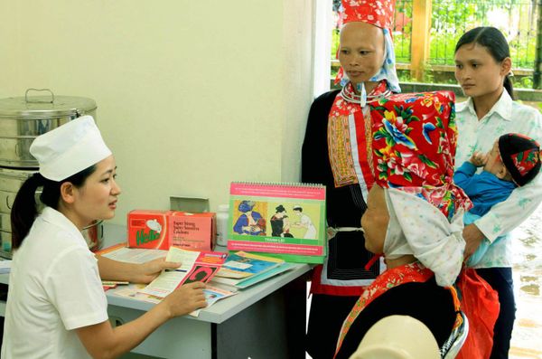 phu nu vung thien tai duoc tiep can y te