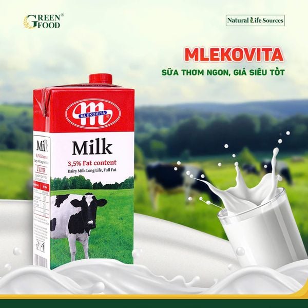 Sua tuoi Mlekovita chinh hang Green Food