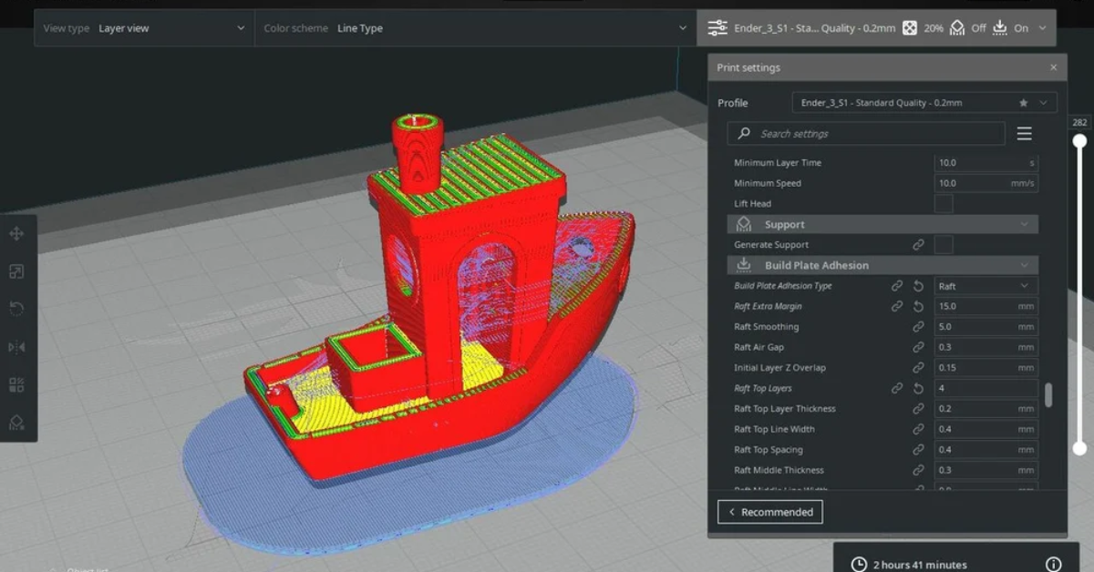 Brim và Raft trong in 3D: Nền in ảnh hưởng chất lượng trong in ấn