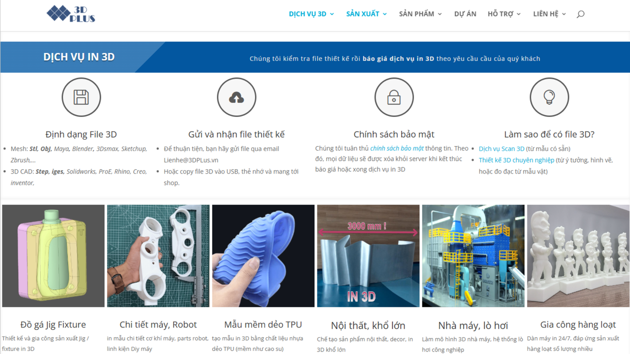 Top 7 dịch vụ in 3D theo yêu cầu uy tín tại HCM 2025