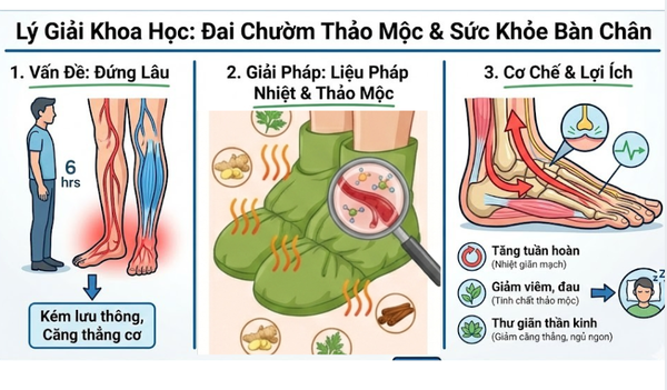 túi chườm thảo mộc chân