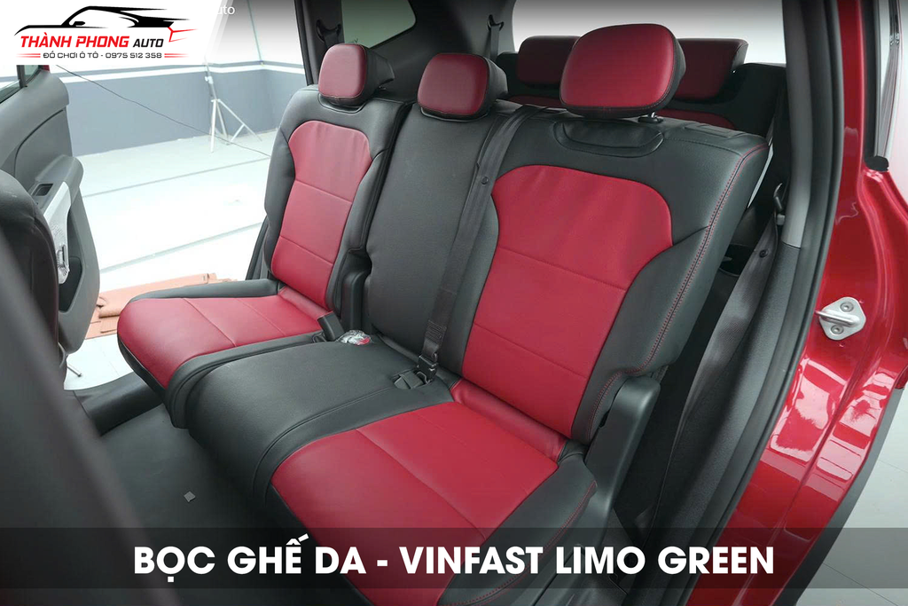 Bọc ghế da cho vinfast limo green