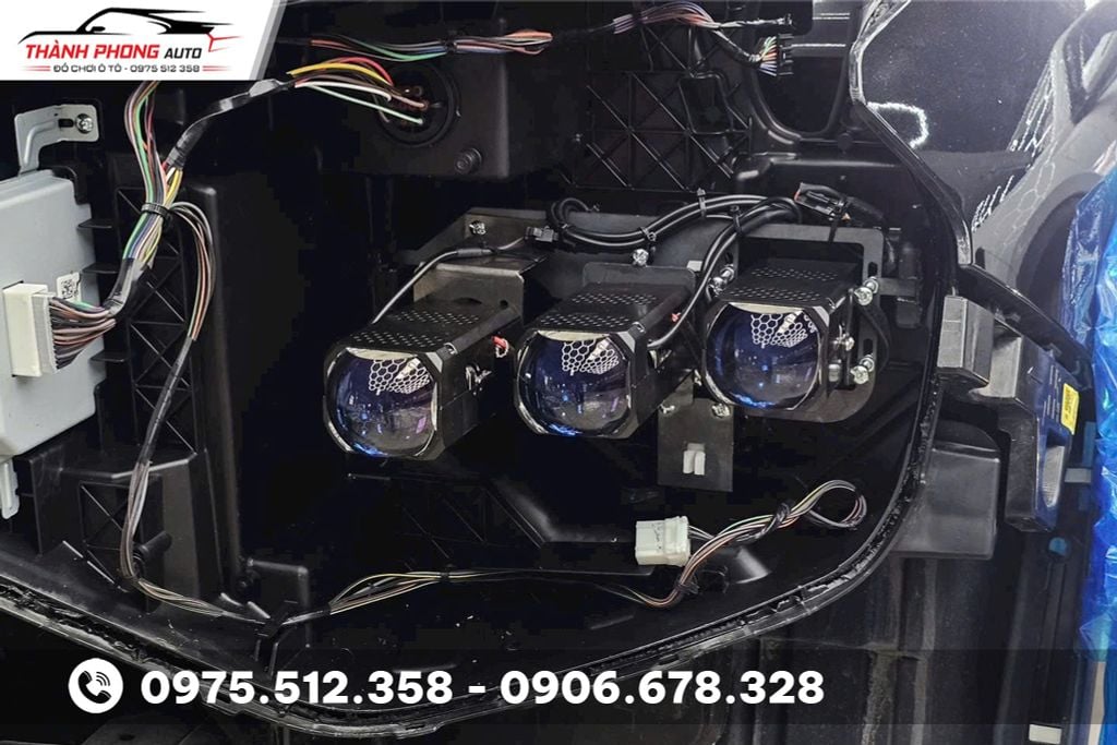 kia carens độ đèn pha