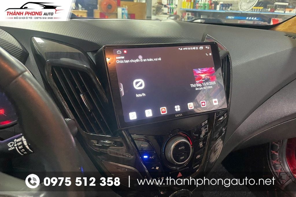 Màn hình android cho xe hyundai veloster