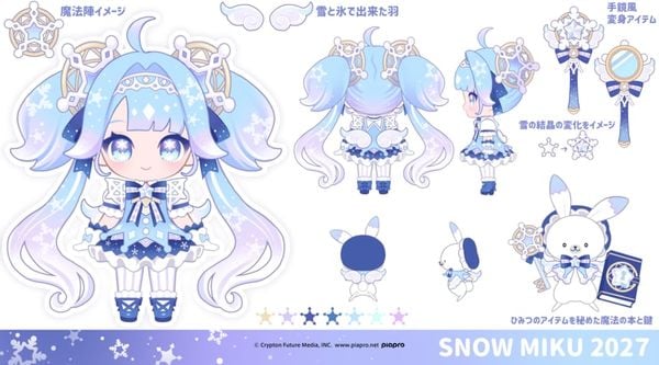 Snow Miku 2027 Nendoroid Design 4 by Gotou Azarashi Secret Metamorphosis concept art