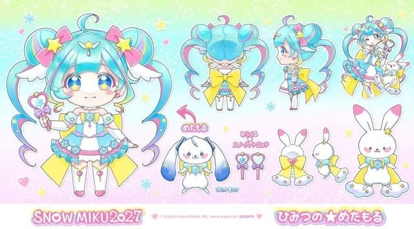 Snow Miku 2027 Nendoroid Design 1 by Chichiruru Secret Metamorphosis rabbit tribe magical girl concept art