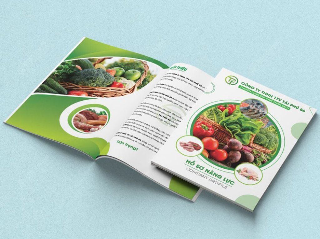 Thiết kế Catalog cho thực phẩm sạch