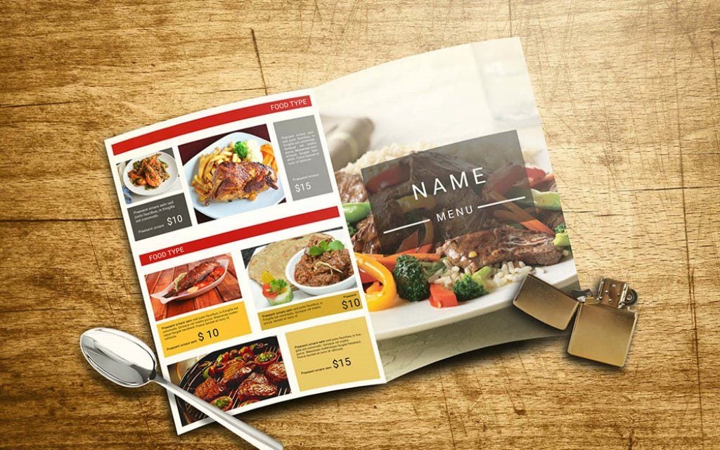 Thiết kế Catalogue cho món Âu Mỹ