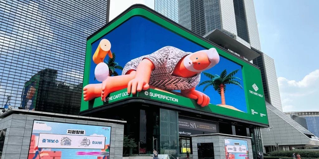 Quảng cáo DOOH dạng 3D mang lại hiệu ứng thị giác chân thực