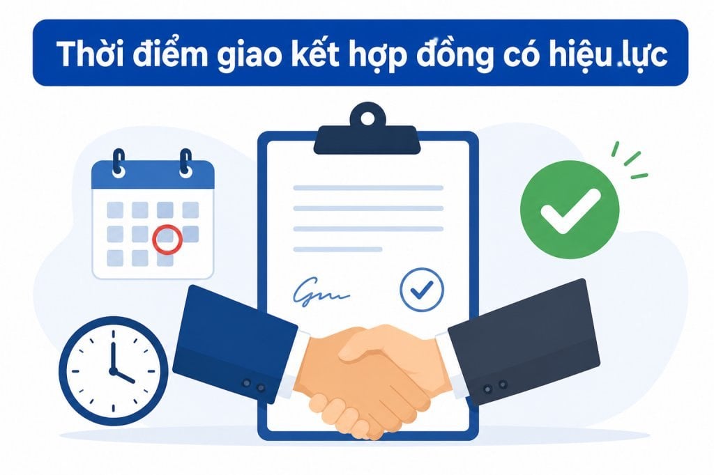 Thời điểm xác lập thỏa thuận hợp đồng