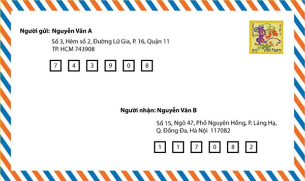Cách ghi mã bưu chính Vũng Tàu