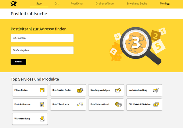 Tra cứu mã ZIP Đức