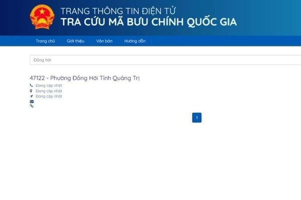Tra cứu mã bưu chính Đồng Hới